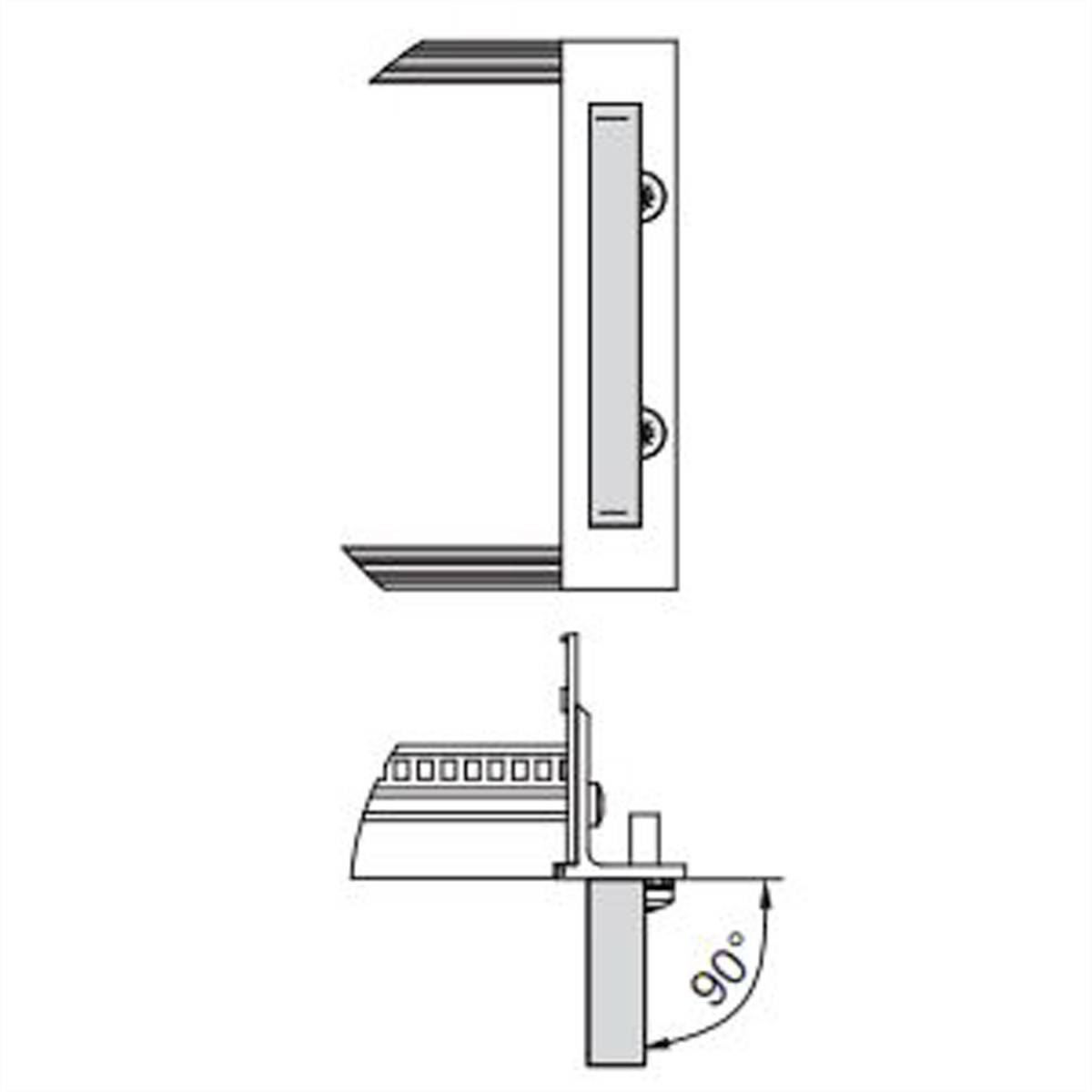10 Stk. Schroff Frontgriff 4HE 10501018