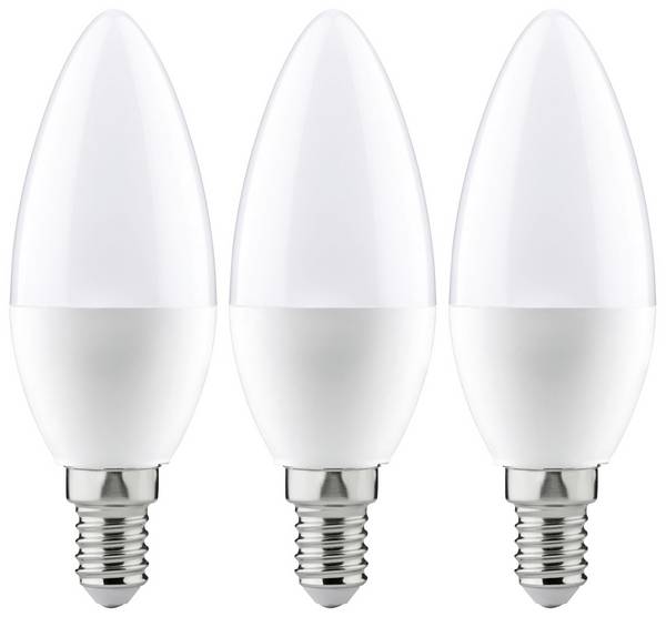 Paulmann 28538 LED EEK F (A - G) E14 Kerzenform 5.5 W Warmweiß (Ø x H) 35 mm x 100 mm  3 St.