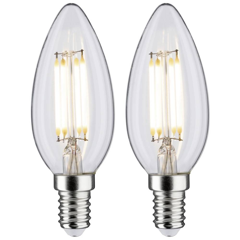 Paulmann 28788 LED-lamp Energielabel F (A G) E14 4.5 W Warmwit (Ø x h) 35 mm x 98 mm 2 stuk(s)