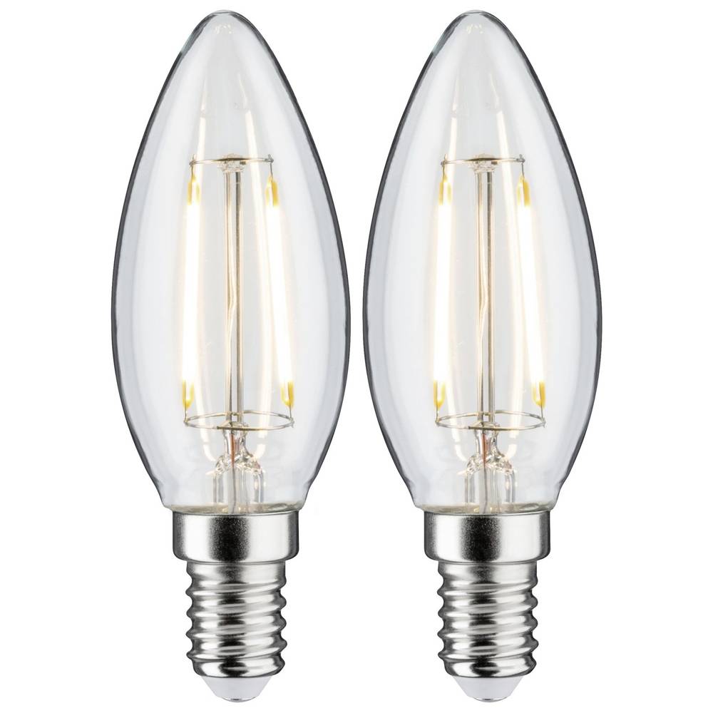 Paulmann 28855 LED-lamp Energielabel F (A G) E14 2.7 W Warmwit (Ø x h) 35 mm x 97 mm 2 stuk(s)
