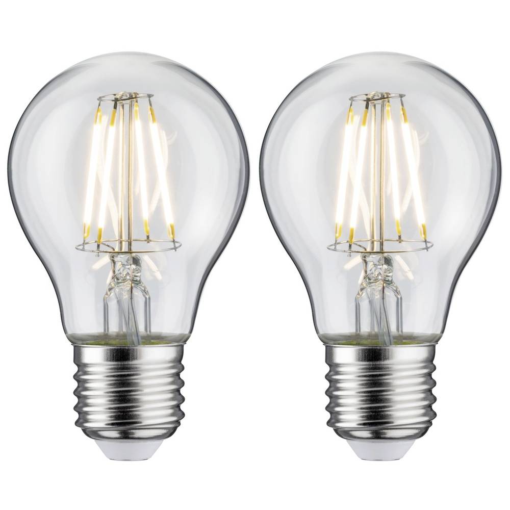 Paulmann 28856 LED-lamp Energielabel F (A G) E27 5 W Warmwit (Ø x h) 60 mm x 108 mm 2 stuk(s)