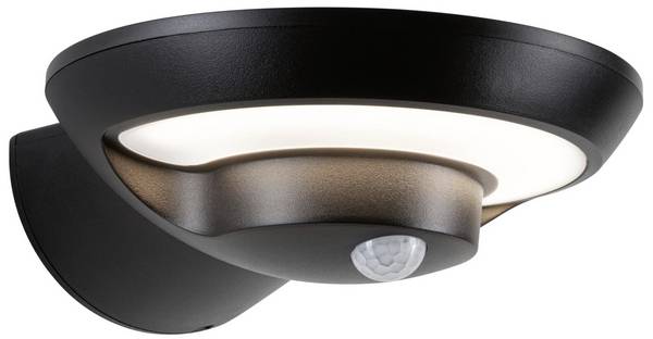 Paulmann Bordola 94855 Solar-Außenwandleuchte mit Bewegungsmelder  LED LED fest eingebaut 3.5 W Anthrazit
