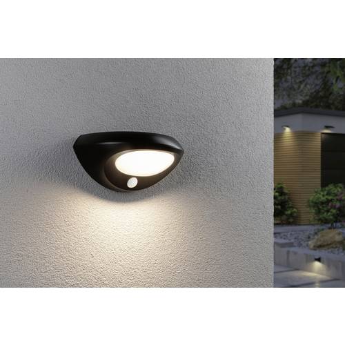 Paulmann Sorava 94856 Solar-Außenwandleuchte mit Bewegungsmelder LED 3.5 W Anthrazit