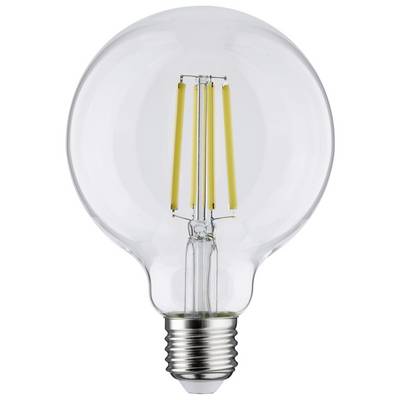 Glühbirne mit sichtbarem Filament im klassischen Design. Ideal für stilvolle Beleuchtung in Wohn- und Geschäftsräumen.