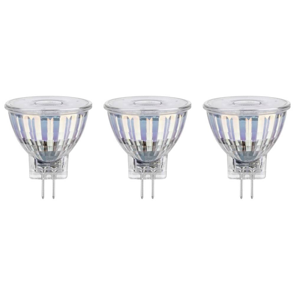 Paulmann 29140 LED-lamp Energielabel F (A - G) GU4 4.2 W Warmwit (Ø x h) 35 mm x 38 mm 3 stuk(s)