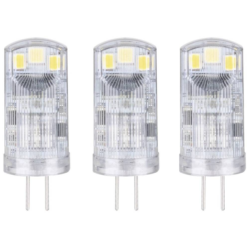 Paulmann 29143 LED-lamp Energielabel F (A - G) G4 1.8 W Warmwit (Ø x h) 13 mm x 36 mm 3 stuk(s)