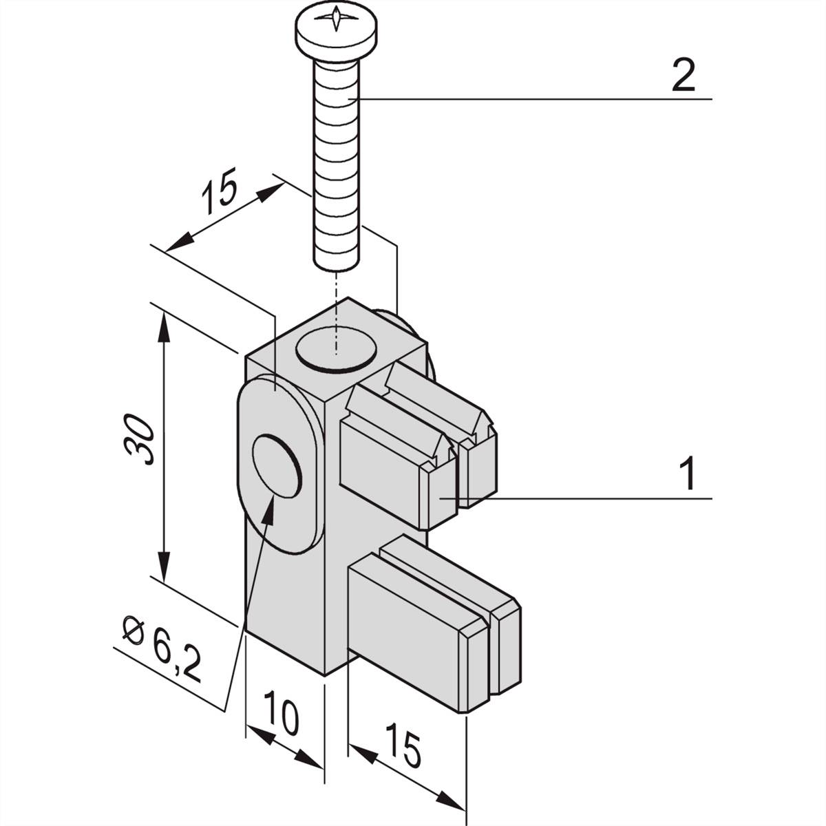 nVent SCHROFF 20100030 Befestigungskit 4 St.