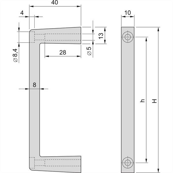 nVent SCHROFF 20860259 Griff 2 St.