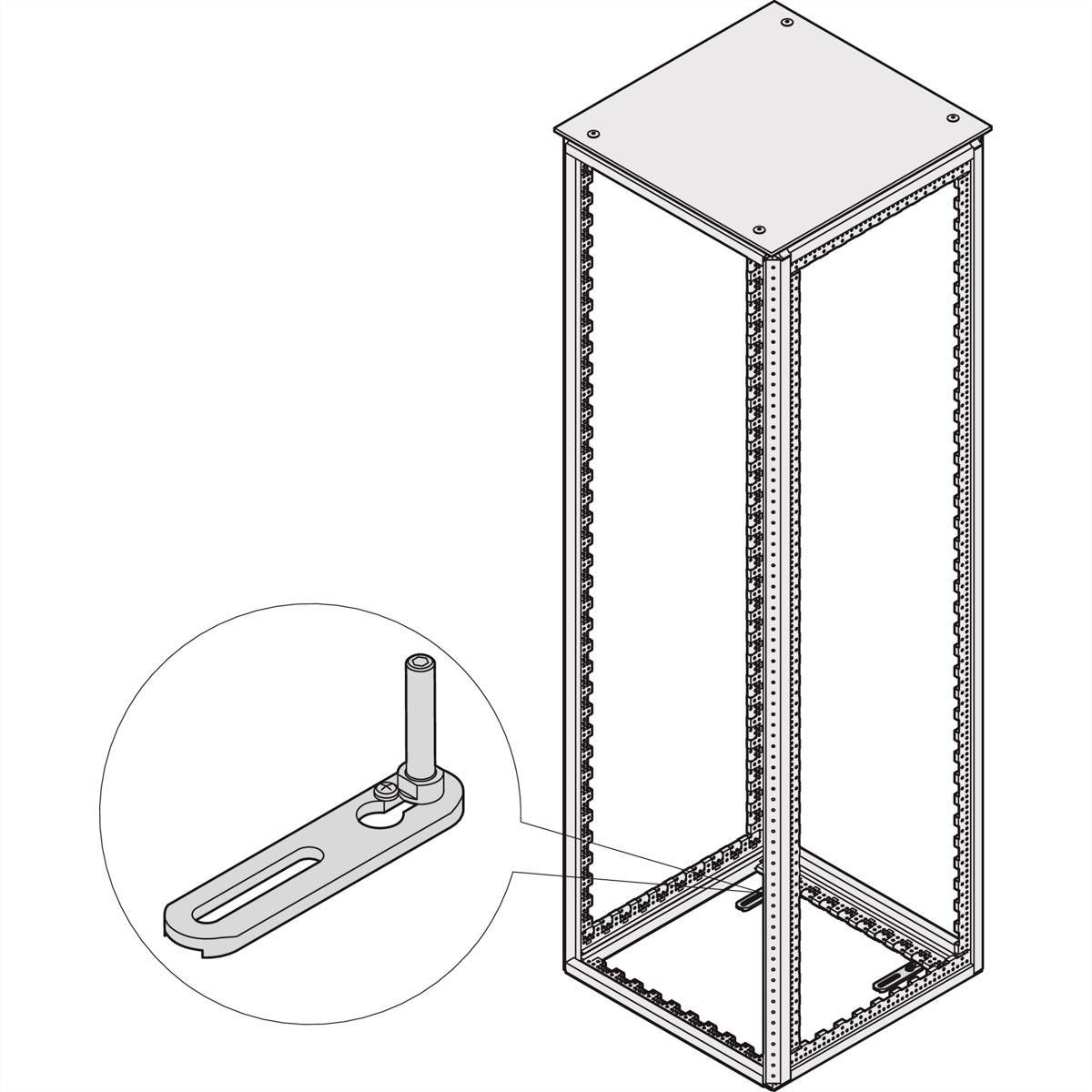 SCHROFF 23130386 19 Zoll Netzwerkschrank-Befestigungsmaterial