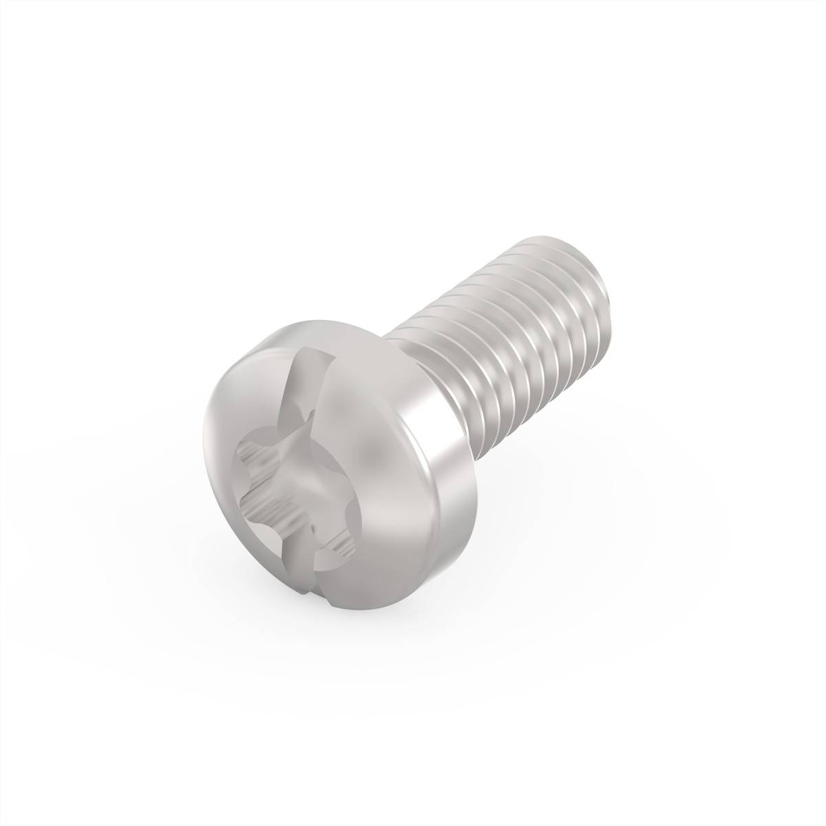Metallschraube mit Torx-Antrieb, zylindrischem Kopf und teilweisem Gewinde; geeignet für präzise technische Anwendungen.