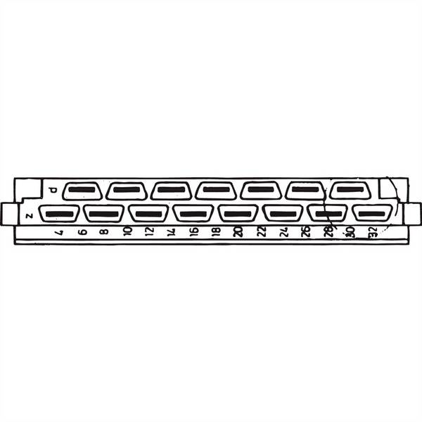 nVent SCHROFF 69001733 Federleiste Gesamtpolzahl 15  5 St.