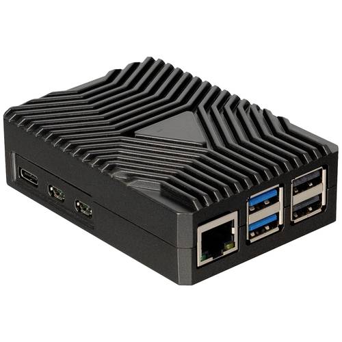 Thumbnail - Joy-it RB-AlucaseP5-09 SBC-Gehäuse Passend für (Entwicklungskits): Raspberry Pi® inkl. passiven Kühler Schwarz