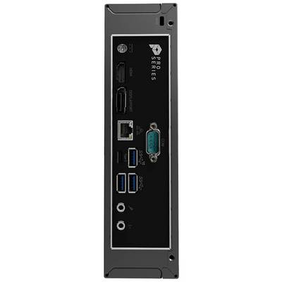 Rückseite eines Computergehäuses mit HDMI-, DisplayPort-, Ethernet-, USB-Anschlüssen und Audio-Eingängen. Markiert mit 'Pro Series'.