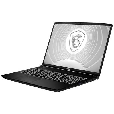 Ein schwarzer Laptop in Seitenansicht mit einem beleuchteten Bildschirm. Auf dem Bildschirm ist das Logo einer stilisierten Drachenabbildung zu sehen.