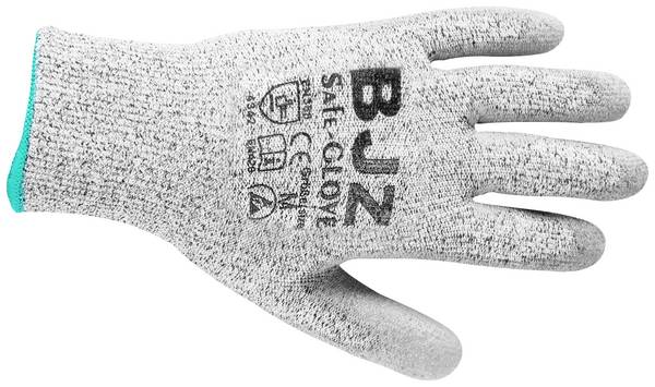 BJZ A-64473 ESD-Handschuh schnittfest Kleider-Größe: XS Polyethylen, Nylon, Elasthan, Carbonisierte Fasern