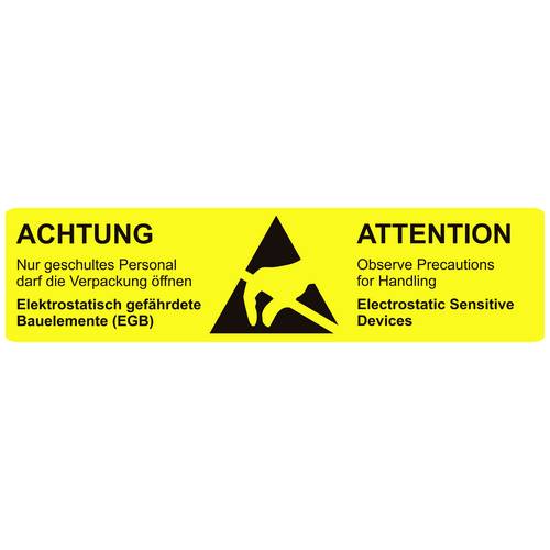 BJZ ESD-Logo 1000 St. Gelb (L x B) 105 mm x 26 mm selbstklebend