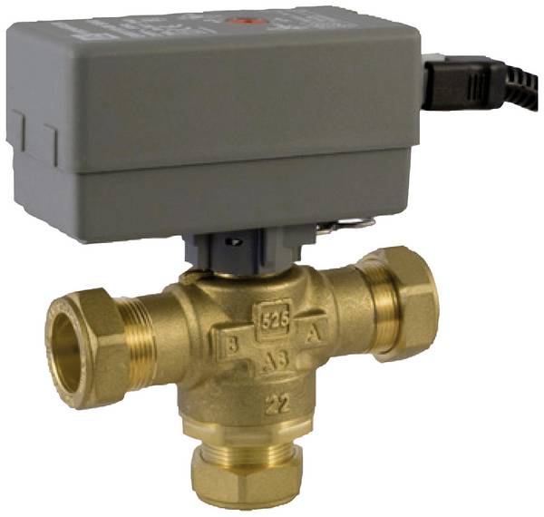 Bosch Warmwasser-Umschaltventil WWV 28-1 28mm, Kvs 6,5 für Luftwärmepumpen