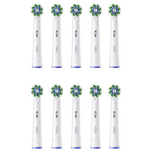 Oral-B Cross Action Aufsteckbürsten für elektrische Zahnbürste 10 St. Weiß