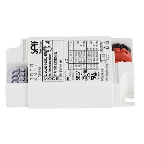 Thumbnail - Self Electronics SLD20-500IBD-UN LED-Trafo 20 W 0.5 A 8 - 40 V dimmbar 1 St.
