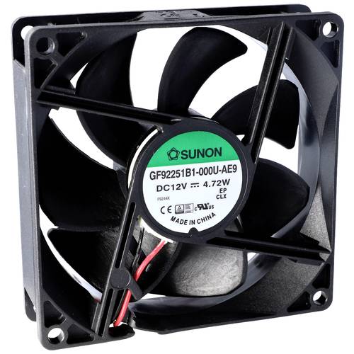 Sunon GE92252B1-000U-AE9 Axiallüfter 24 V/DC 127.39 m³/h (L x B x H) 25 x 92 x 92 mm