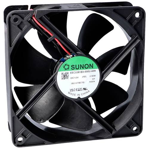 Thumbnail - Sunon Axiallüfter 12 V/DC 101.24 m³/h (L x B) 120 mm x 25 mm