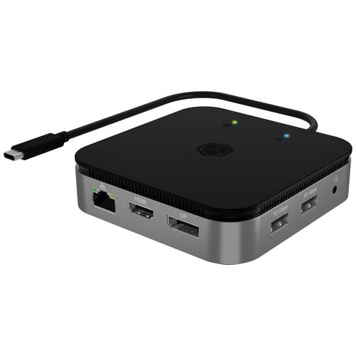 ICY BOX USB4® Dockingstation IB-DK408-C41 Passend für Marke Dockingstations: Universal inkl. Ladefunktion, Unterstützt 8...
