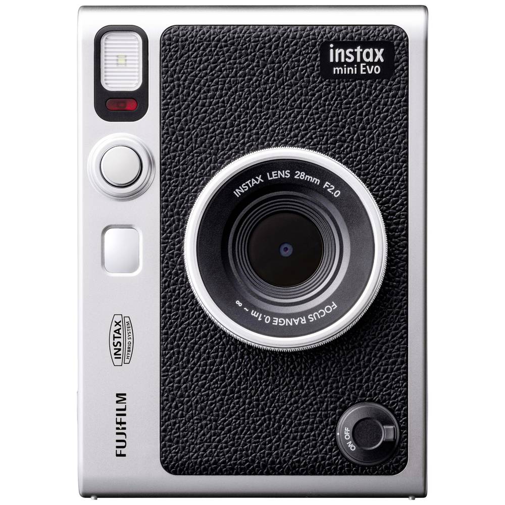Fujifilm Instax Mini EVO EX D USB-C Polaroidcamera Zwart Bluetooth, Geïntegreerde accu, Met ingebouw