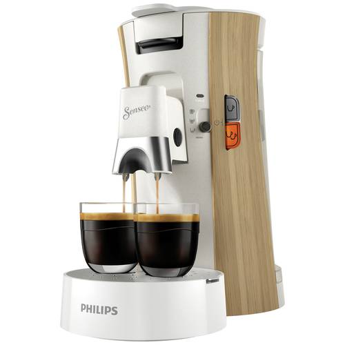 Thumbnail - SENSEO® CSA240/05 Kaffeepadmaschine Weiß, Holz