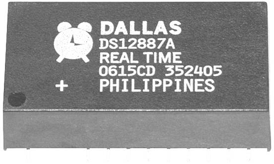 Maxim Integrated DS12887+ Tijdsregistratie IC - realtime Tube afbeelding