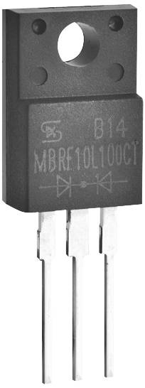 TAIWAN SEMICONDUCTOR Schottky-Diode MBRF10L100CT Array - Zweifach Tube