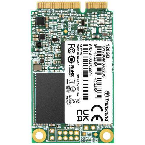 Thumbnail - Transcend 220S 128 GB Interne mSATA SSD SATA 6 Gb/s Retail TS128GMSA220S