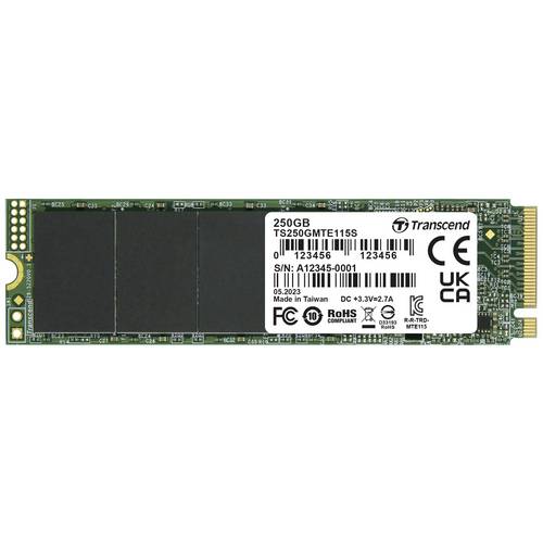 Transcend 115S 250 GB Interne M.2 PCIe NVMe SSD 2280 PCIe NVMe 3.0 x4 Retail TS250GMTE115S