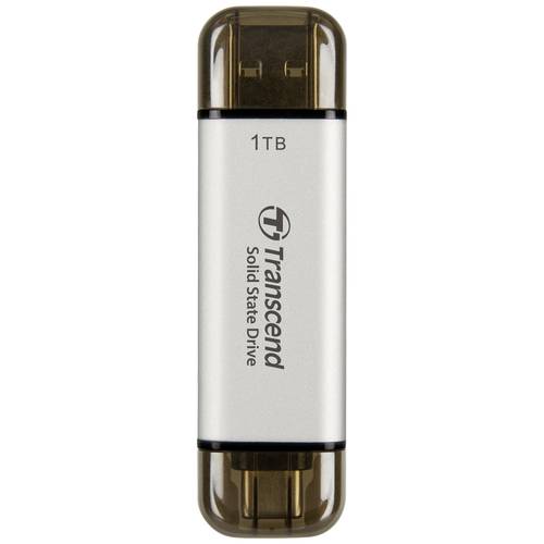 Transcend ESD310S 1 TB Externe SSD USB-A (USB 3.2 Gen 2), USB-C® Silber TS1TESD310S