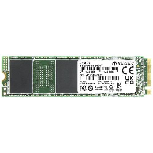 Transcend MTE670T 256 GB Interne M.2 PCIe NVMe SSD 2280 PCIe NVMe 3.0 x4 Industrial TS256GMTE670T