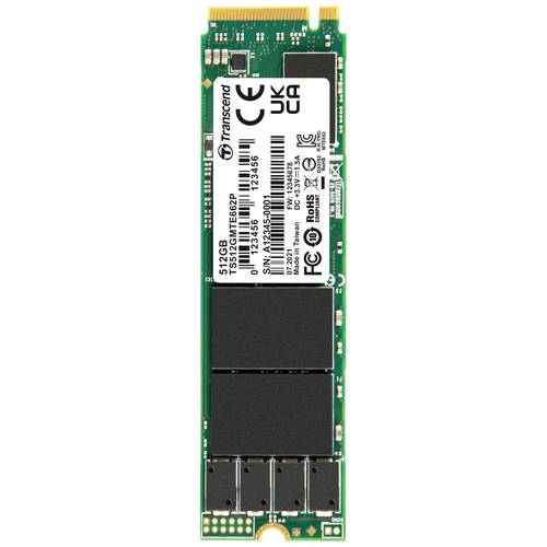 Transcend MTE662P 512 GB Interne M.2 PCIe NVMe SSD 2280 PCIe NVMe 3.0 x4 Industrial TS512GMTE662P