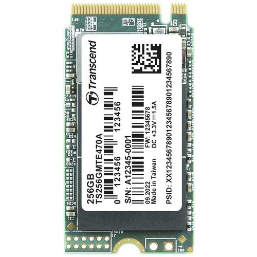 Transcend MTE470A 256 GB Interne M.2 PCIe NVMe SSD 2242 PCIe NVMe 3.0 x4 Industrial TS256GMTE470A