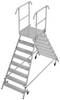 Krause 821126 Aluminium Podestleiter fahrbar, Montage mit Werkzeug Arbeitshöhe (max.): 3.95 m Aluminium 63.8 kg