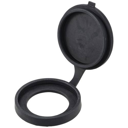 TRU COMPONENTS TC-11980472 Schutzkappe für Ø 22 mm Einbaubuchse IP65 Schwarz 43 x 7.2 Inhalt: 1 St.