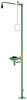 B-SAFETY BR837085 ClassicLine Notdusche mit Augendusche, 2 Brauseköpfe, Auffangbecken Stand
