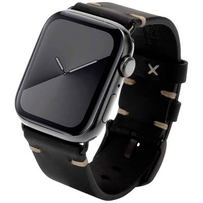 JT Berlin Watchband Alex II Vintage Armband 42 mm, 44 mm, 45 mm, 46 mm M Schwarz Watch Series 1, Watch Series 2, Watch S