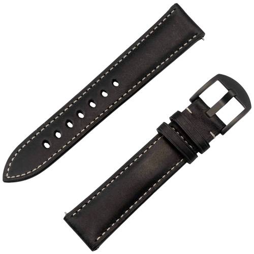JT Berlin Watchband Charlie Armband 44 mm, 40 mm, 47 mm, 43 mm, 45 mm, 46 mm, 42 mm, 41 mm M Braun, Schwarz