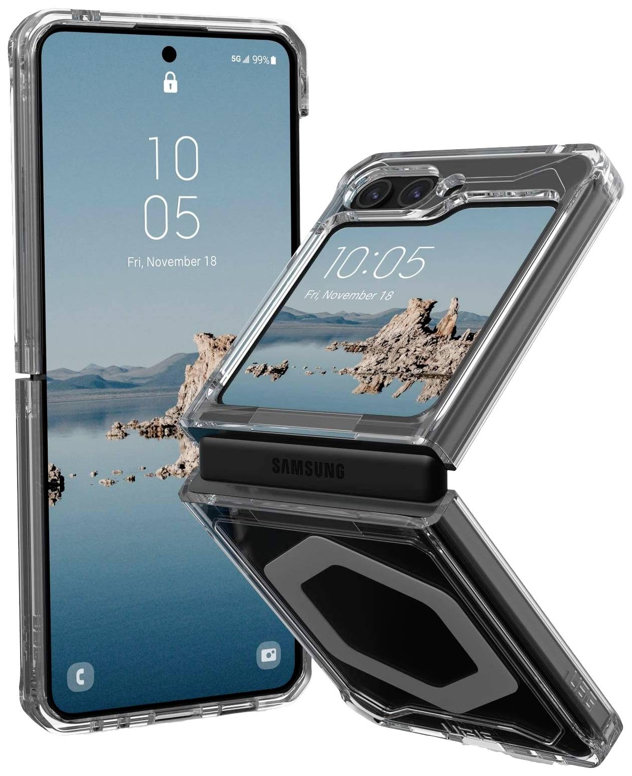 URBAN ARMOR GEAR UAG Urban Armor Gear Plyo Pro Case | Samsung Galaxy Z Flip5 | ice (transparent)/sil