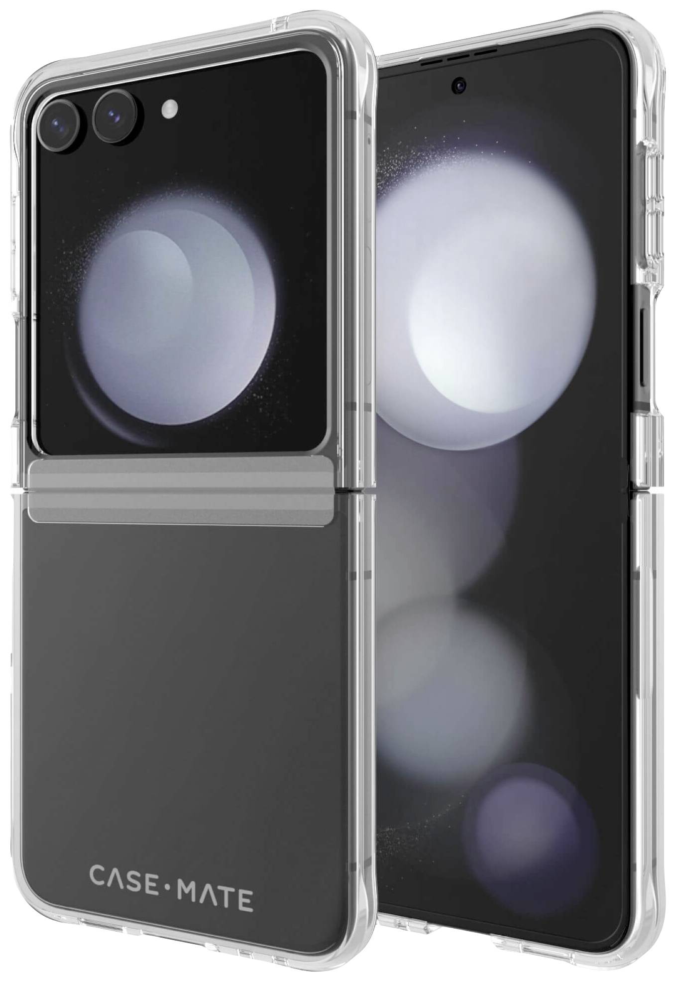 CASE-MATE Tough Clear Case Backcover Samsung Galaxy Z Flip5 Transparent Stoßfest, Induktives La
