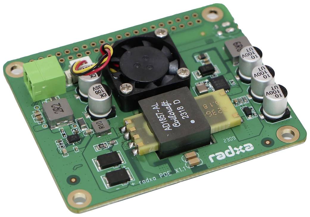 Radxa RD-X4-PoE-Hat HAT-module Geschikt voor serie: Radxa, Rock Pi afbeelding