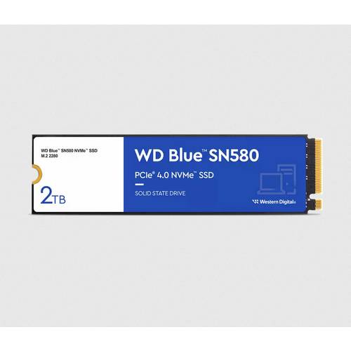 Thumbnail - Western Digital Blue™ SN580 2 TB Interne M.2 PCIe NVMe SSD 2280 PCIe NVMe 4.0 x4 Retail WDS200T3B0E