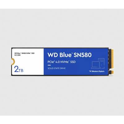 Interner Speicher: 'WD Blue SN580' SSD, M.2 2280, 2TB, PCIe 4.0 NVMe, von Western Digital.