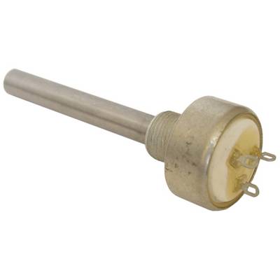 Metallischer Temperaturfühler mit abgerundeter Spitze und mehreren Anschlüssen. Wird zur Temperaturüberwachung in Heizsystemen verwendet.
