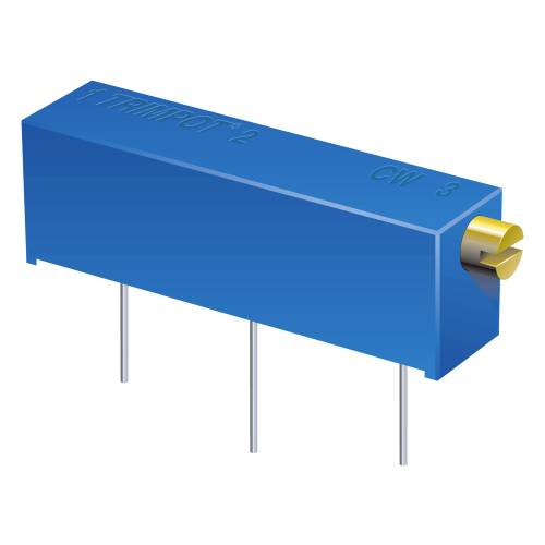 Bourns 3006P-1-101LF Cermet-Trimmer linear 0.75 W 100 Ω 5400 ° 1 St.