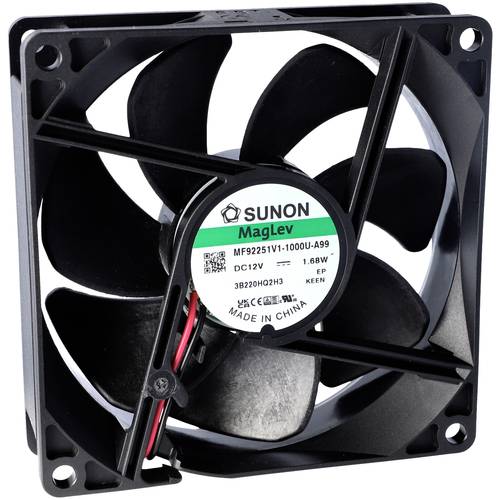 Sunon EE92251S2-1000U-999 Axiallüfter 12 V/DC 76.43 m³/h (L x B x H) 25 x 92 x 92 mm