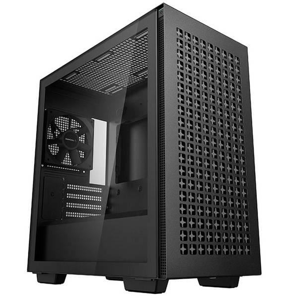 DeepCool CH370, Mini Tower, PC, Schwarz, micro ATX, Mini-ITX, ABS, Stahl, Gehärtetes Glas, Multi
